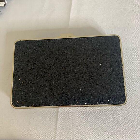 Henri Bendel Party Box Glitter Clutch - Black - Picture 8 of 10